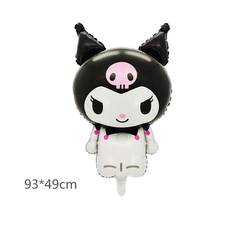 Sanrio Kuromi Melody Foil Balloons Birthday Party Decoration 5pcs 28