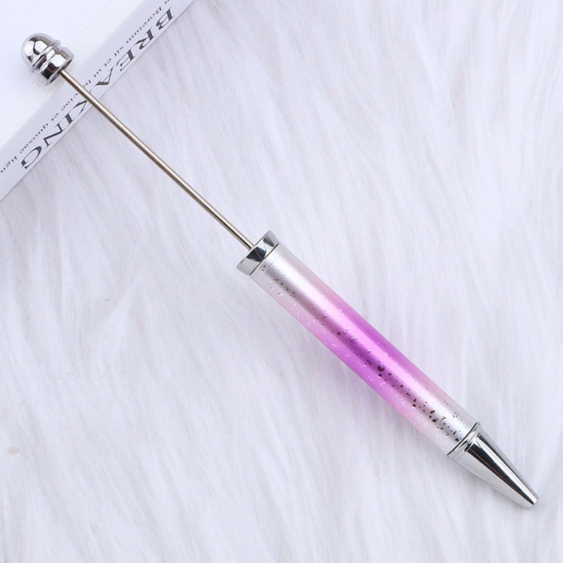 UV Plating Starry Sky Sequins Gradient Beadable Ballpoint Pens DIY Craft Supplies 6