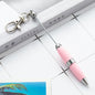 Portable Metal Beadable Pen Keychain Ballpoint Pens DIY Craft Supplies 21