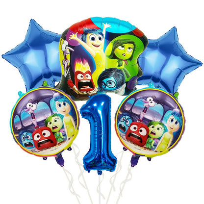 Inside Out Foil Balloon Set Kids Birthday Party Decoration 5pcs 10pcs 23