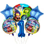 Inside Out Foil Balloon Set Kids Birthday Party Decoration 5pcs 10pcs 23
