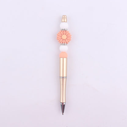 Daisy Flower Silicone Beaded Pens Ballpoint Novelty Handmade Gift 10