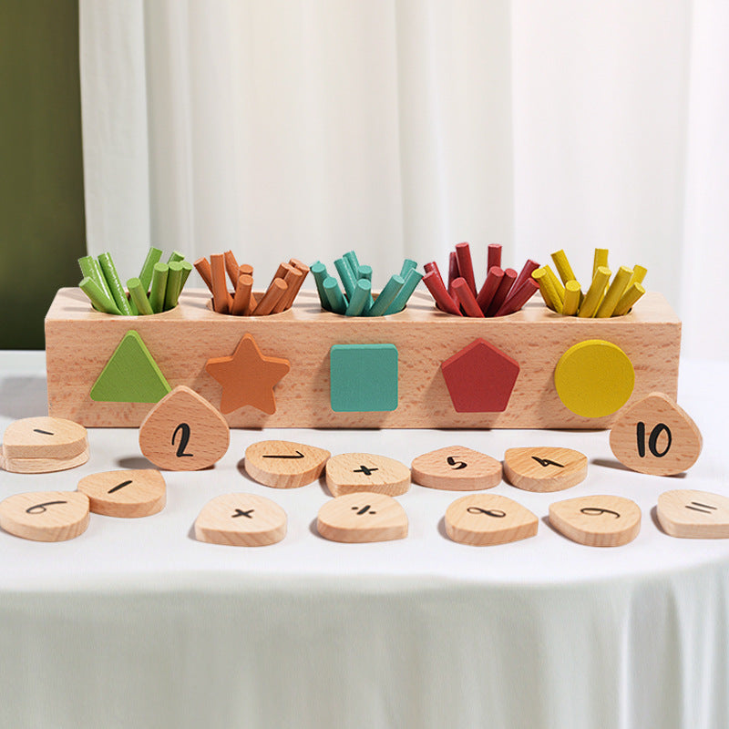 Wooden Magnetic Counting Rod Montessori Toys for Kids