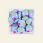 Silicone Focal Beads Shell Shape with Decorative Sparkles 10