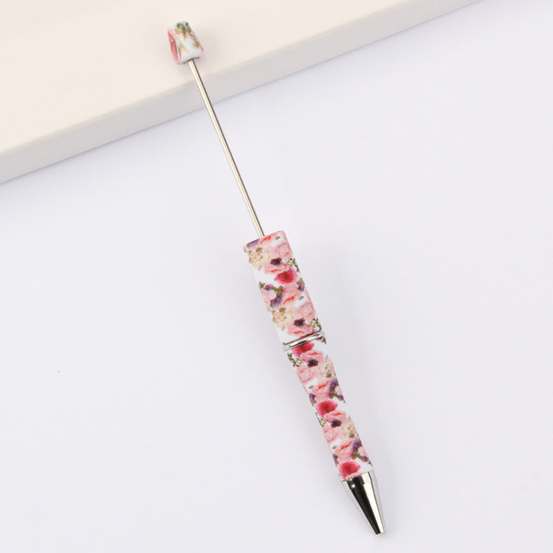Printed Pattern Beadable Ballpoint Pens DIY Craft Supplies 20