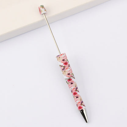 Printed Pattern Beadable Ballpoint Pens DIY Craft Supplies 20