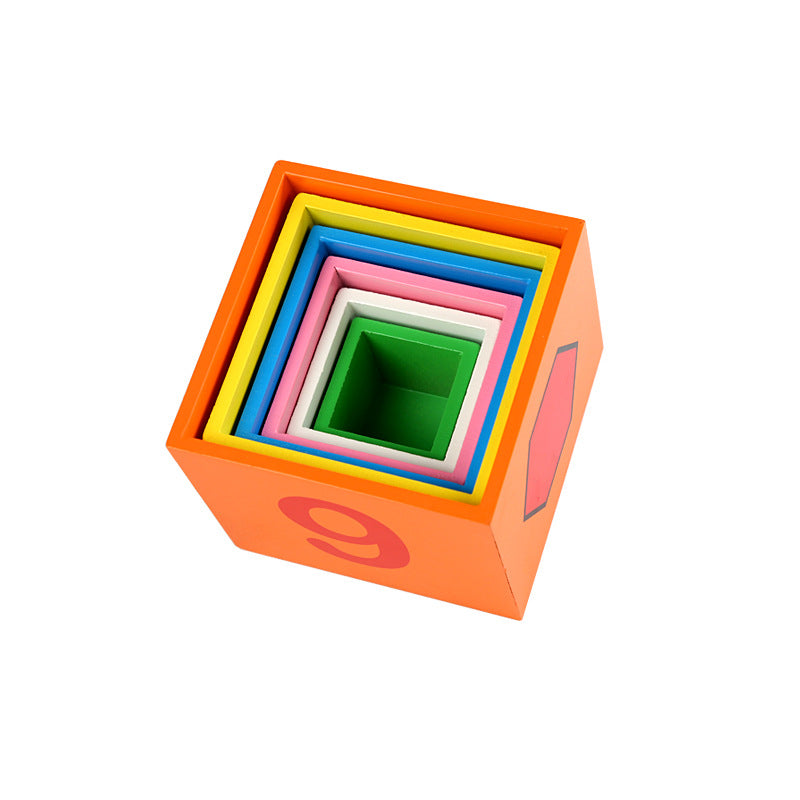 Wooden Building Blocks Montessori Toys Educational Letter Box 4