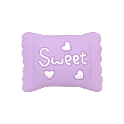 20Pcs Silicone 3D Focal Beads Color Candy Macaron With Sweet Text 4