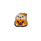 20pcs Silicone Focal Beads Chicken Pumpkin Halloween Cartoon Holding Pumpkin 6