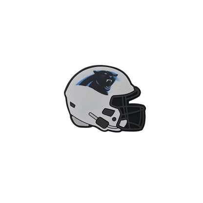 20pcs Silicone Focal Beads Football Helmet Printed Design 15