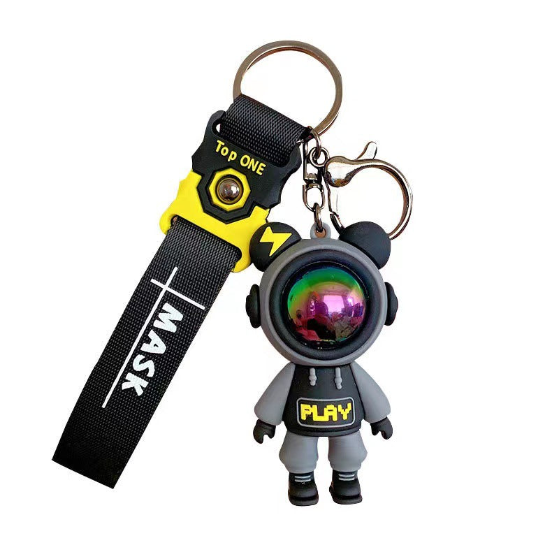 Lightning Bear Silicone Bead Keychain Play Design 5