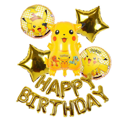 Pikachu Foil Balloon Set Children Birthday Party Decoration 10