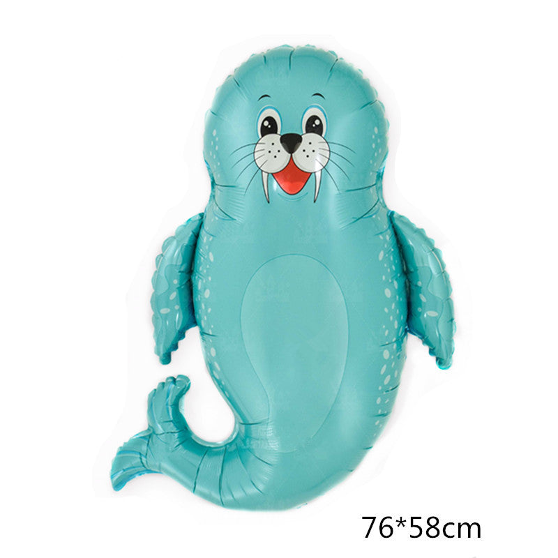 Marine Fish Foil Balloon Set Party Decoration 5pcs 19