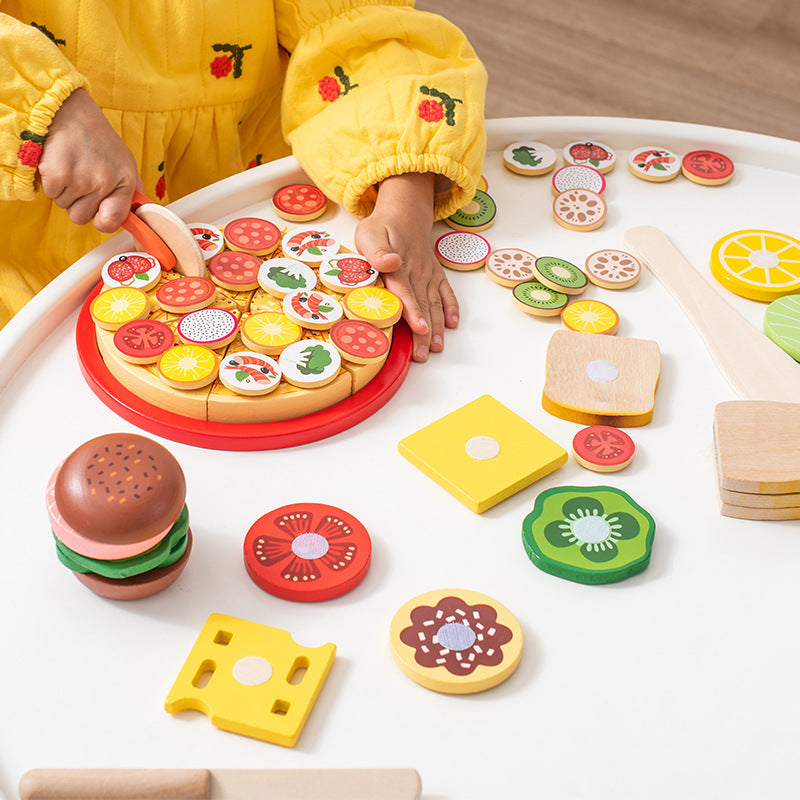 Wooden Pretend Play Food Toy Set for Kids 2