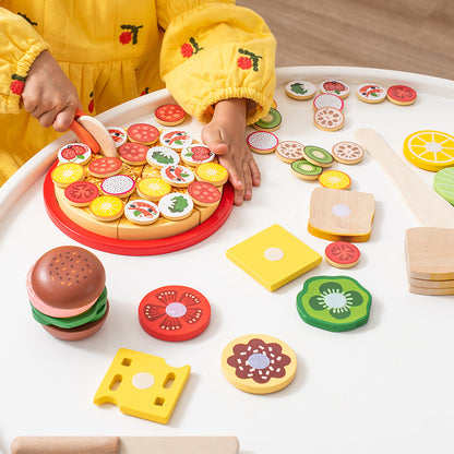 Wooden Pretend Play Food Toy Set for Kids 2