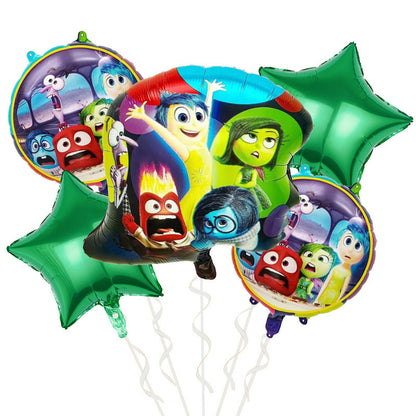 Inside Out Foil Balloon Set Kids Birthday Party Decoration 5pcs 10pcs 10