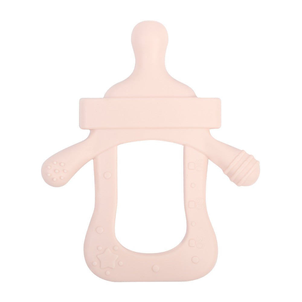 Silicone Baby Teething Toy Bottle Shape for Infant 9