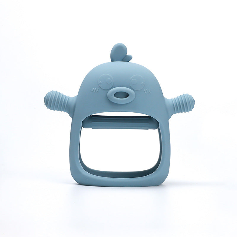 Duck Shaped Silicone Teething Toy Baby Teether Gloves 9