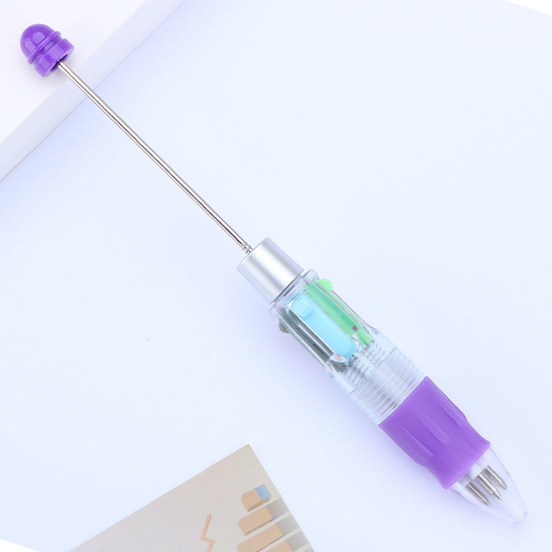 4-Color Beadable Pens DIY Craft Supplies Bullet Type 0.7mm 16