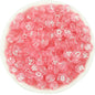 100pcs Letter Acrylic Beads Transparent Candy Color DIY Bracelet Making 11