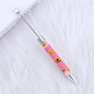 Long Printed Flag Sunflower Pattern Beadable Ballpoint Pens DIY Craft 11