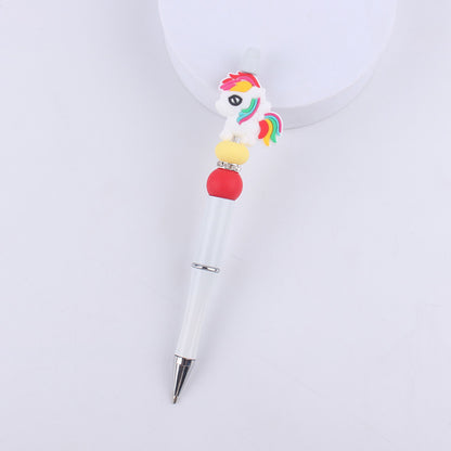 Animal Bee Dog Silicone Beaded Pens Handmade Novelty Pen Gift 6