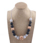 Octagon Silicone Bead Necklace Adjustable Perimeter 61-70cm 11