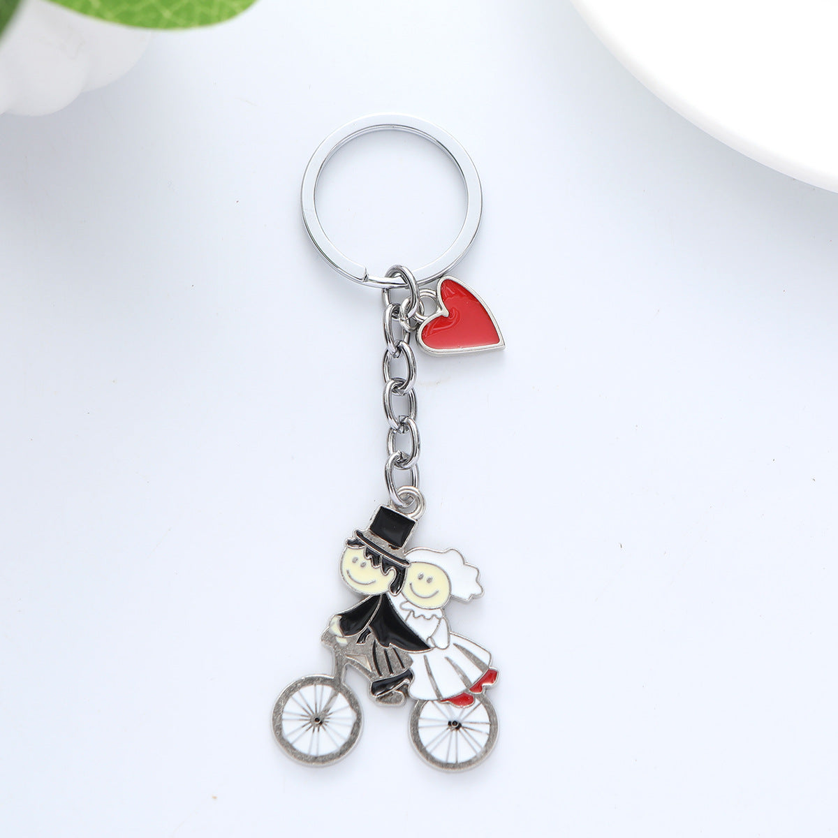 Love Couple Alloy Keychain Metal Romantic Charm 13