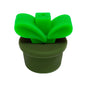 20Pcs Silicone 3D Focal Beads Flowerpot Grass With Leaf Detail 12