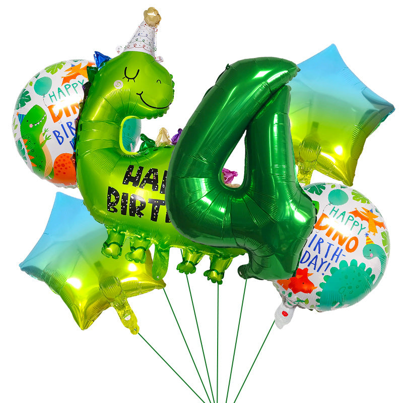 Dinosaur Foil Balloon Set Birthday Party Decoration 1Set 6