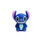 Silicone 3D Focal Beads Blue Alien Character Large Ears Sitting Pose