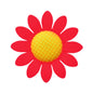 20pcs Silicone Focal Beads Sunflower Flat Design with Center Detail 8