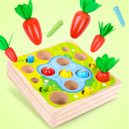 Wooden Happy Farm Montessori Toys Educational Desktop Game 2