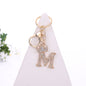 Alloy Diamond Letter Keychain Zinc Alloy Material A to Z Initial 17