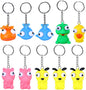 PVC Eyes Popping Out Farm Animal Squeeze Toys Keychains 10 Pack