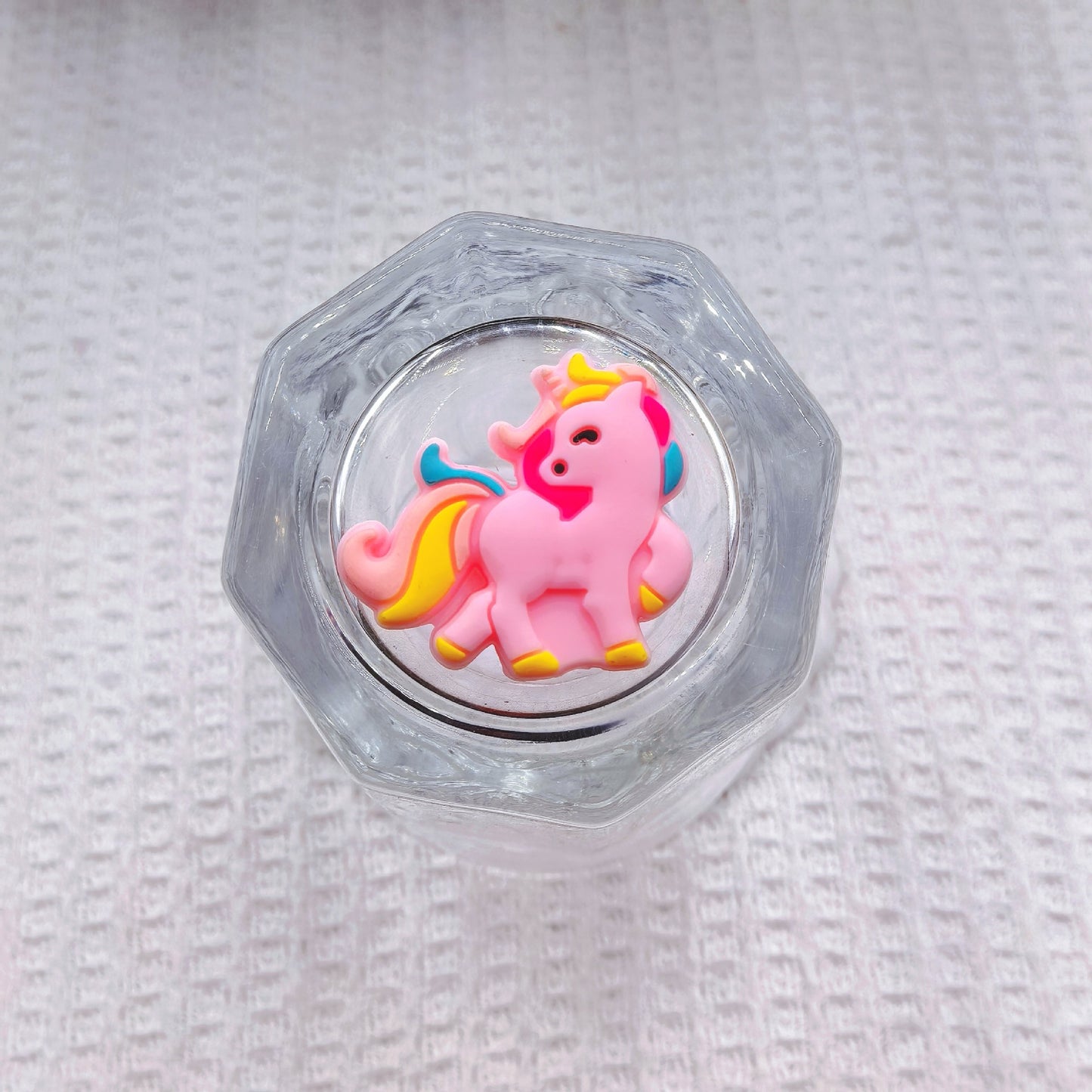 20Pcs Silicone Focal Beads Colorful Unicorn Sitting Pose 6