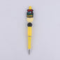 Mom Series Pattern Silicone Beaded Pens Handmade Office School Supplies 14