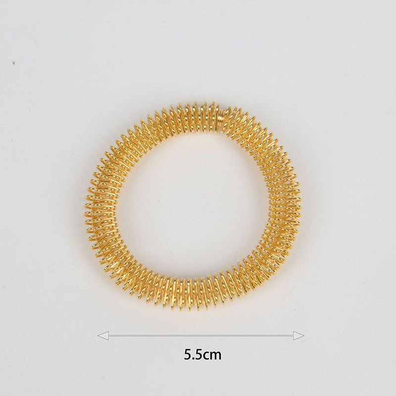 Steel Spiky Sensory Fidget Ring Bracelet 5.5cm Diameter 4