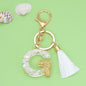 Tassel Letter Keychain A to Z Resin Initial Charm 36