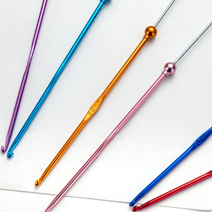 Beadable Crochet Hooks Metal DIY Craft Tool 3.0mm-6.0mm Sizes 2