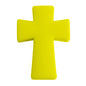 20pcs Silicone Focal Beads Printed Cross With Varied Color Patterns 18