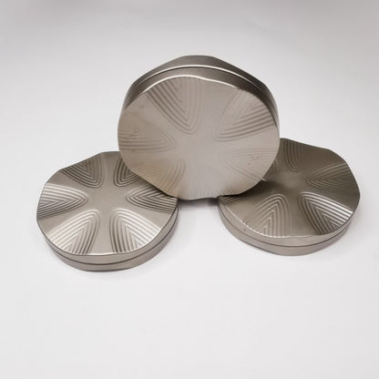 Stainless Steel EDC Haptic Coin Metal Slider Fidget Toy 55mm 2