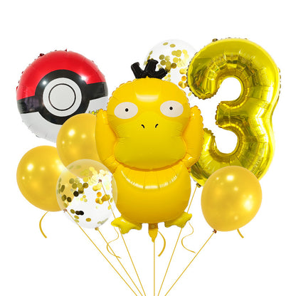Pocket Monster Duck Foil Balloon Set Party Decoration 20x15cm 6