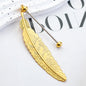 Beadable Feather Bookmarks Metal DIY Craft Supplies 19.6x2.4cm 7