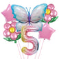 Butterfly Foil Balloon Set Birthday Party Decoration 40 Inch 25