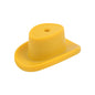 20pcs Silicone Focal Beads Cowboy Hat Shape Flat Design 9