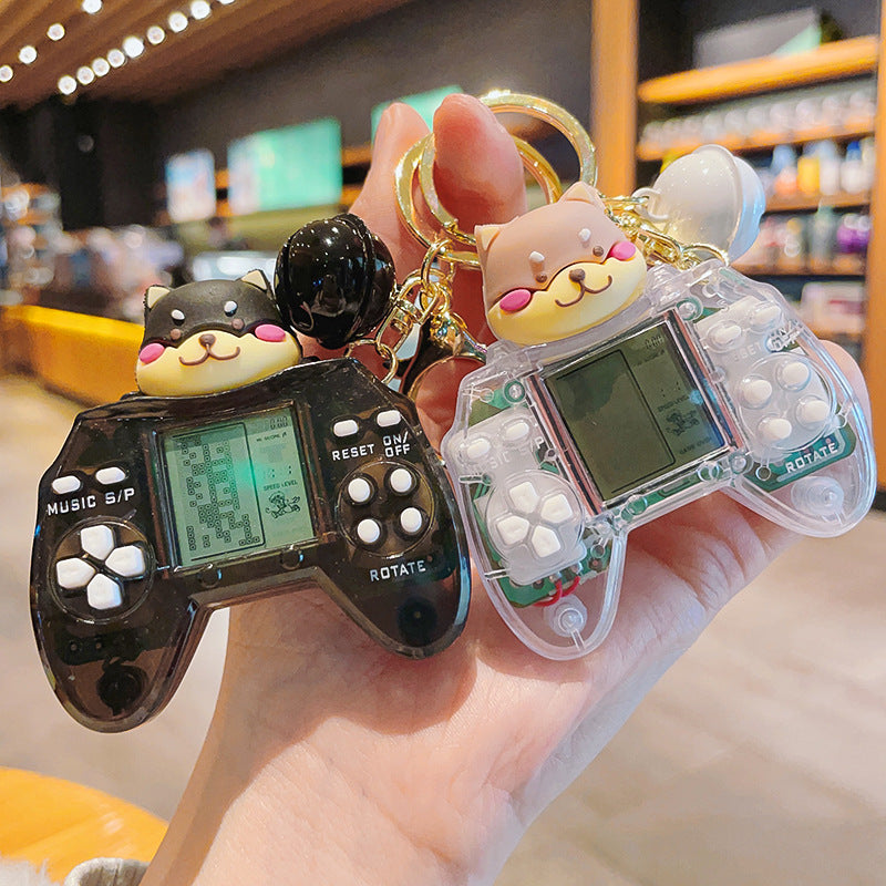 Cartoon Mini Game Machine Plastic Keychain Creative Toy Charm 2