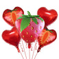 Summer Fruit Foil Balloons Birthday Party Decoration Set 5pcs 12