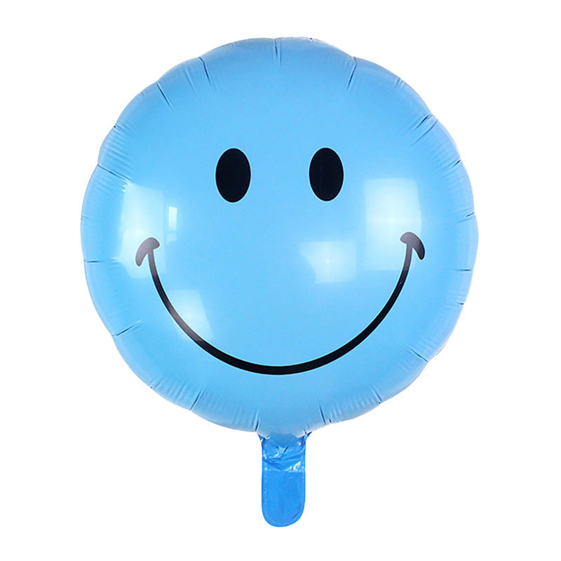 Smiling Face Foil Balloons 18 Inch Birthday Party Decoration 50pcs 4