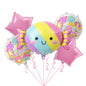 Cute Ice Cream and Candy Foil Balloon Set Birthday Party Decoration 5pcs